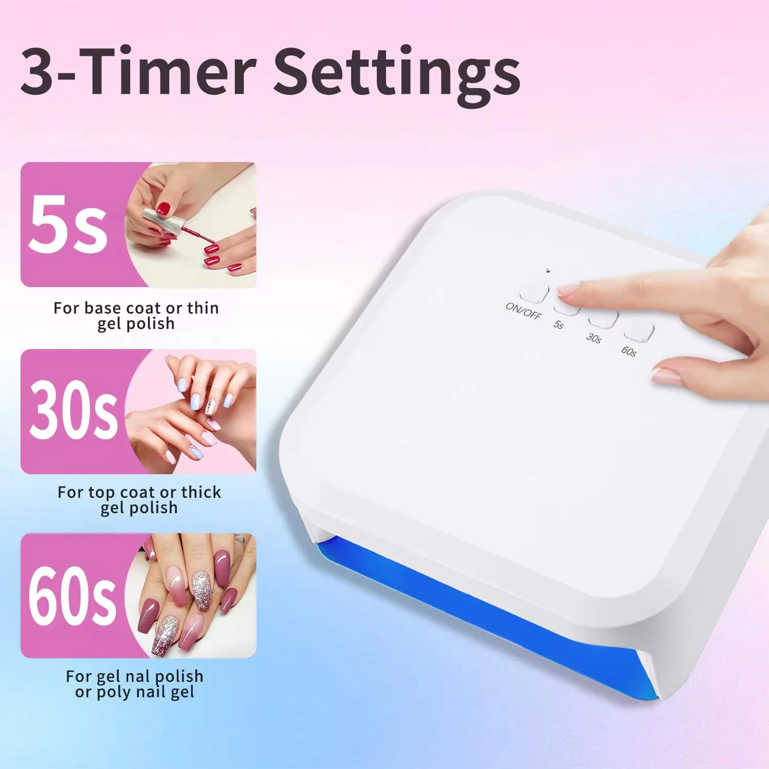 Lumi48 – UV/LED Nail Lamp – 48W Smart - Image 3
