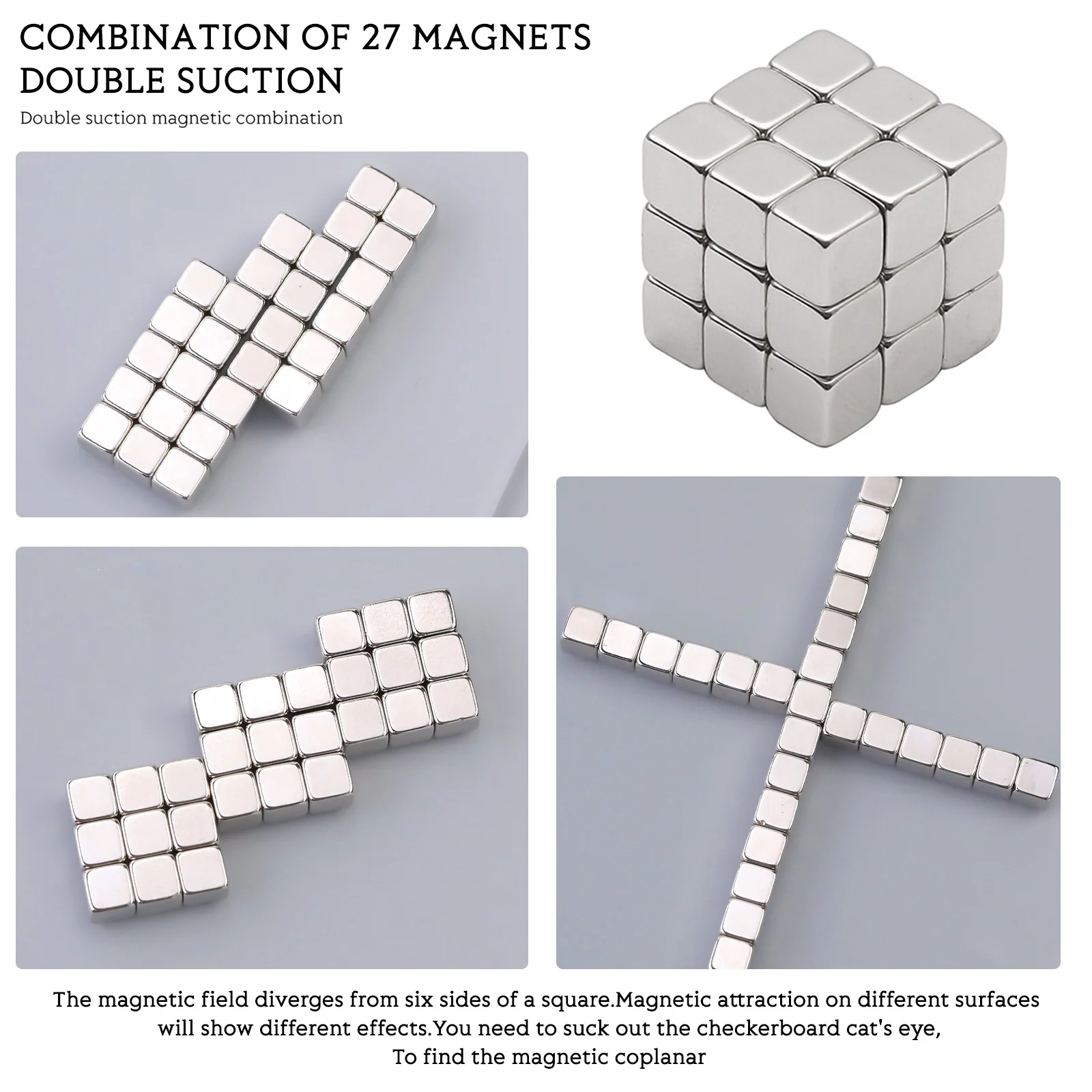 Chess Board Rubik's Cube Nail Magnet - DIY Nails Tool - Image 4
