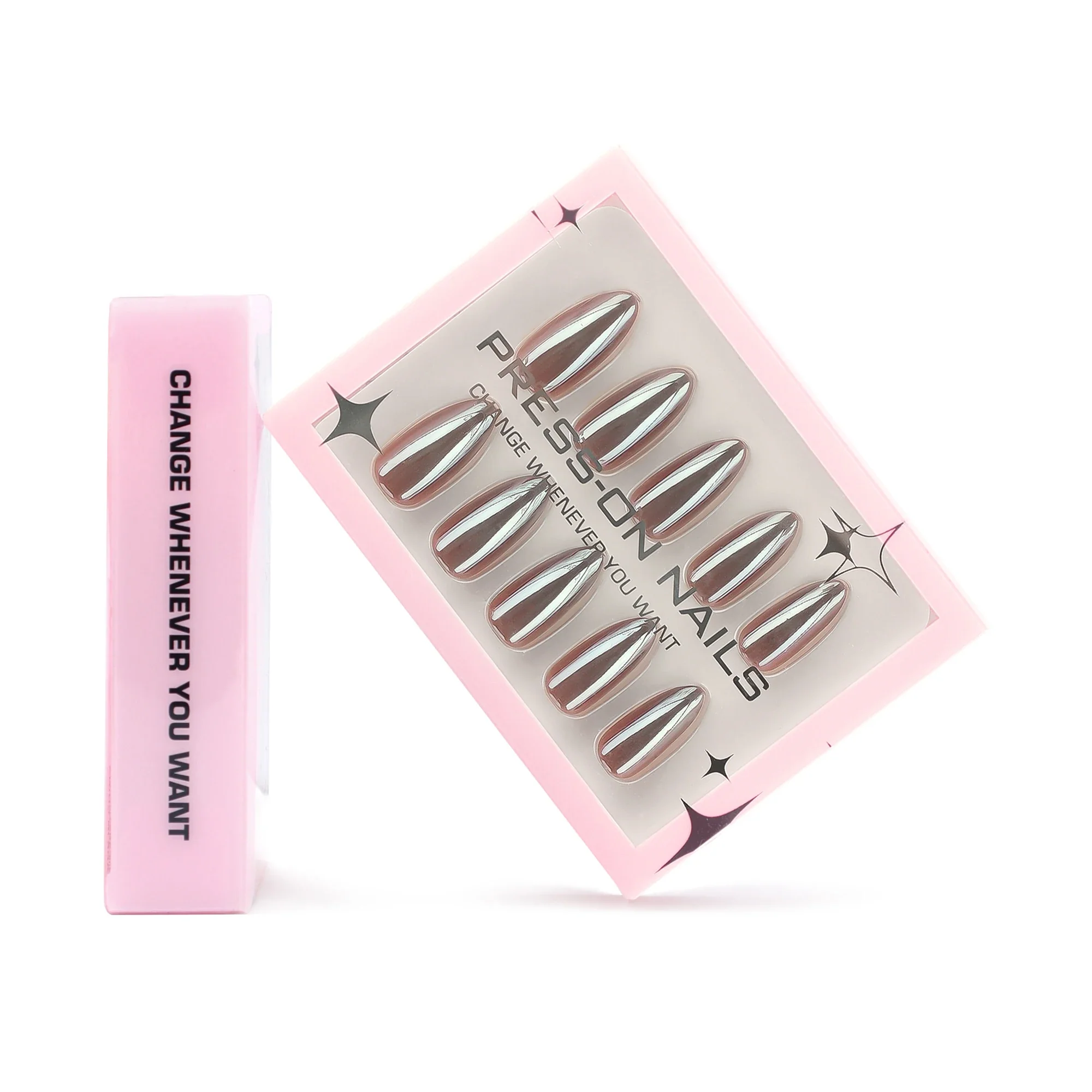 French Long Almond Nails - GD61 - Image 4
