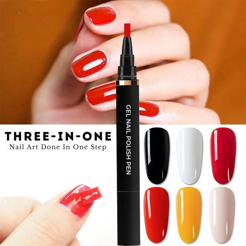 Gel Nail Polish Pen – Dark Burgundy – 084 - Image 3
